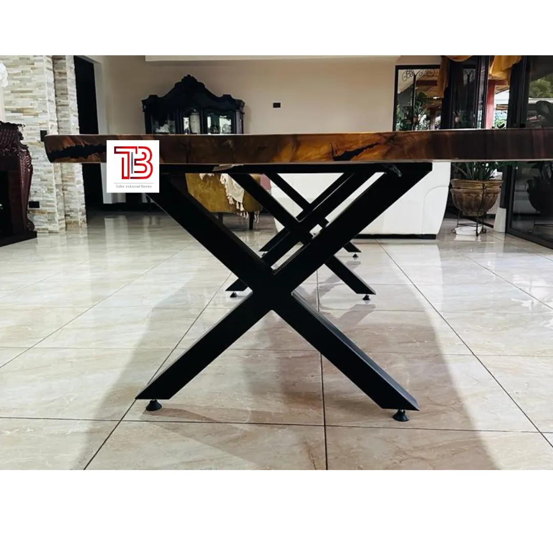 Base Metálica Estilo "Spider" (Araña) para Mesa de Comedor de Madera Sólida - Vista 1