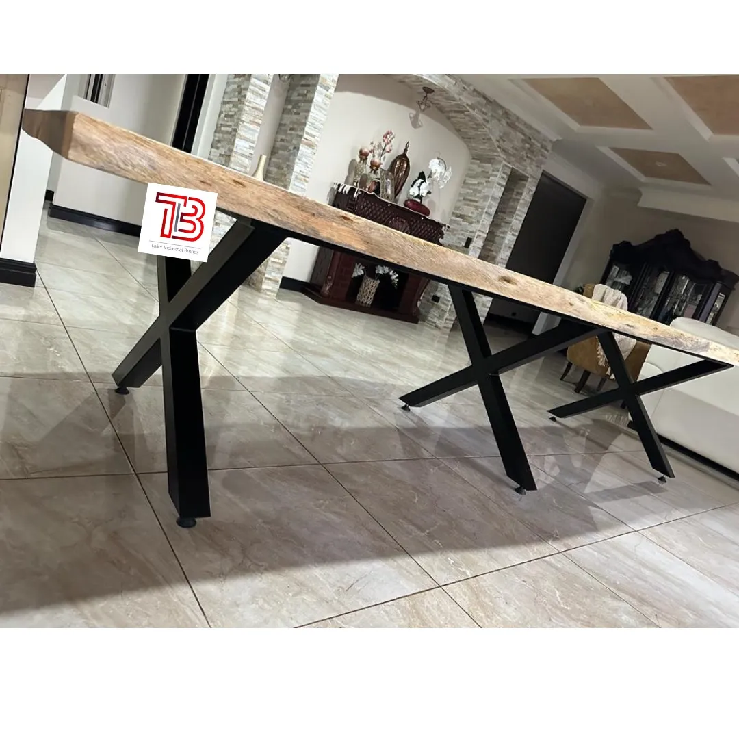 Base Metálica Estilo "Spider" (Araña) para Mesa de Comedor de Madera Sólida - Vista 2